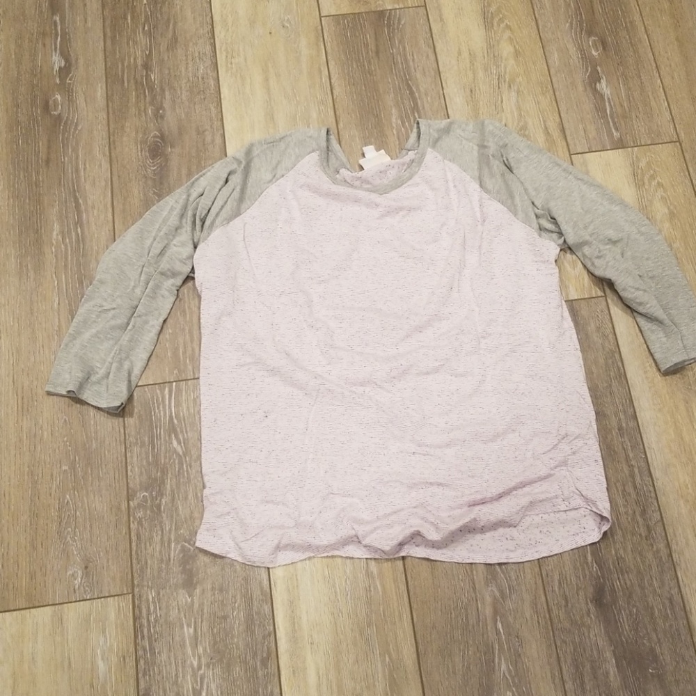 Purple stripes with grey sleeve randy